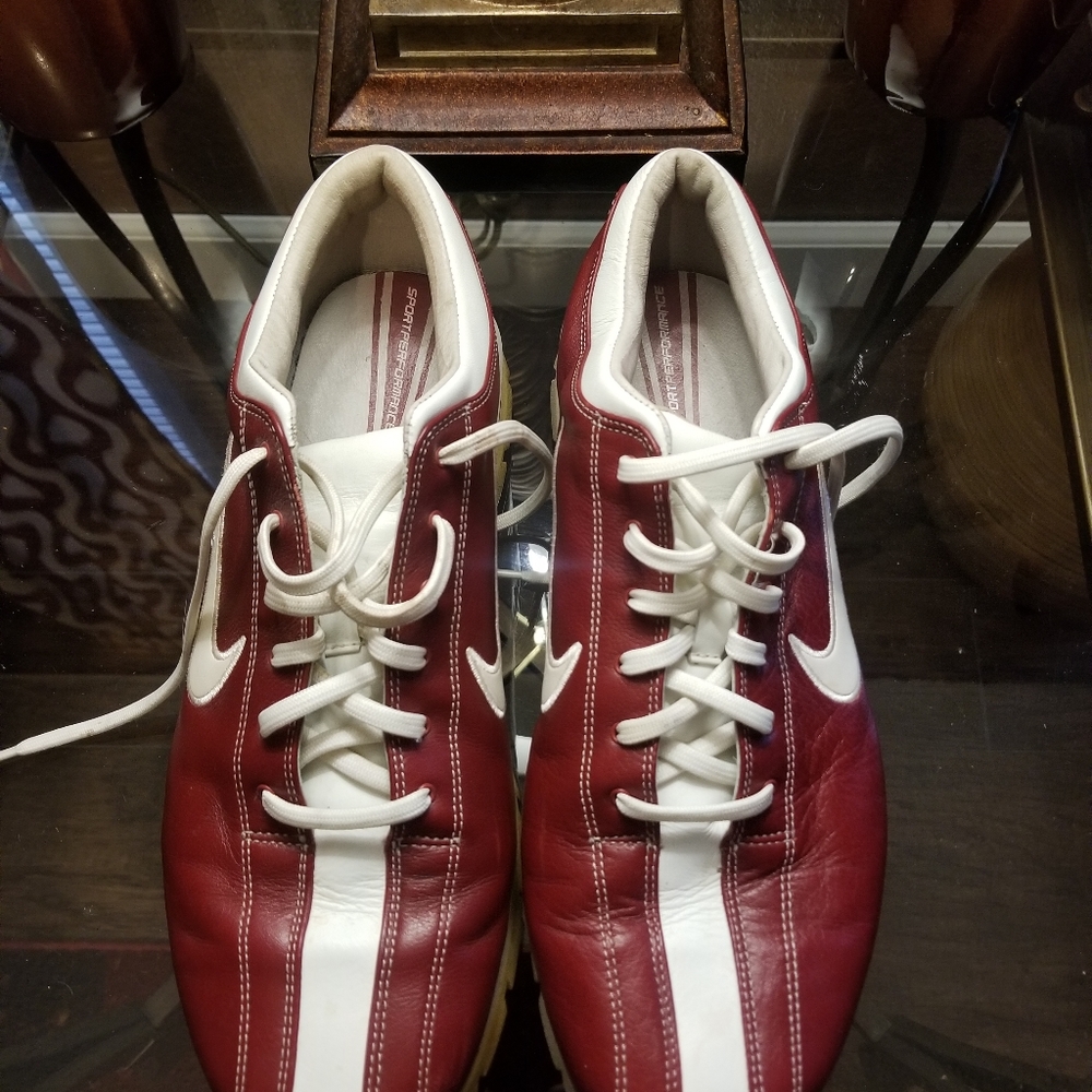 WOMEN'S LEATHER NIKE GOLF SHOES SZ.10.5 NARROW - Picture 5 of 6